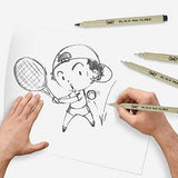 Mr. Pen- Drawing Pens for Artists, 8 Pack Black Multiliner/Fineliner Micro Anime / Sketch Pens, Line Art /Inking Pens, Fine Point Bible Journaling Mr. Pen