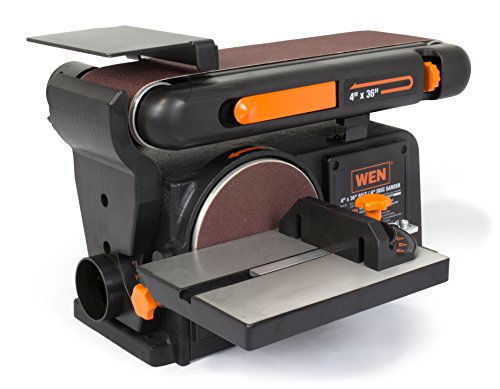 WEN 6502T 4.3-Amp 4 x 36 in. Belt and 6 in. Disc Sander with Cast Iron Base - WoodArtSupply