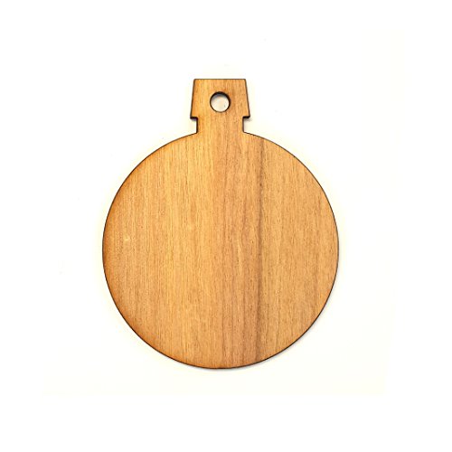 25 Wood Christmas Ornaments Blanks Round 3/16" Thick (Select Size) - Made USA - (3.5") - WoodArtSupply