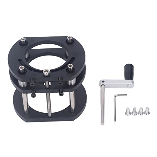 Router Lift Base, Aluminum Alloy Stainless Steel 4 Jaw Clamping, Router Table Lifting System Base, for Small Trimming Machines, Small Gong Machine