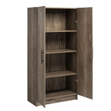 Prepac Elite 32" Drifted Gray Freestanding Storage Cabinet with 3 Adjustable Shelves Prepac
