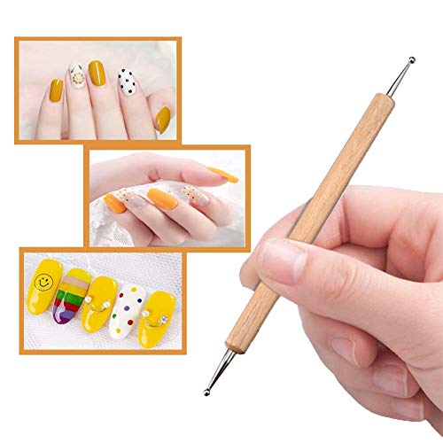 WoodArtSupply 10pcs Dotting Tools Ball End Dot Art Rock Painting Pottery Clay Modeling Embossing Art Mandala