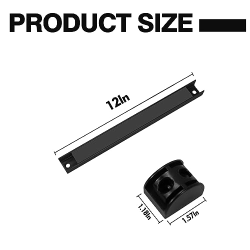 SDLDEER 5 Pack Magnetic Tool Holder, Magnetic Strips Tool Magnet Bar PVC Coated for Garage Tool Organizer 12 In SDLDEER