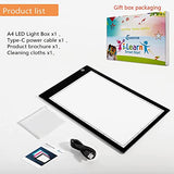 Light Box Drawing Pad, Tracing Board with Type-C Charge Cable and Brightness Adjustable for Artists, AnimationDrawing, Sketching, Animation, X-ray XIAOSTAR