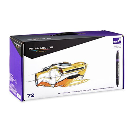 Prismacolor Premier Double-Ended Art Markers, Fine and Chisel Tip, 72 Pack Prismacolor