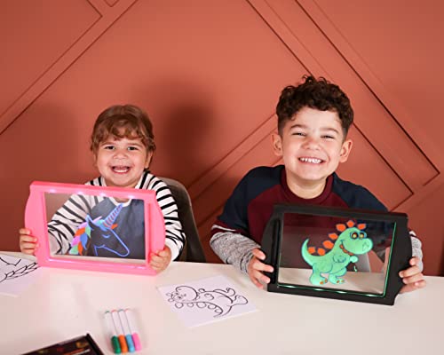 Marvin's Magic - Glow Art Unique Craft Kit | Light Up Kids Art Set | Includes Neon Effect Drawing Board with A Built-in Stand and 4 Fluorescent Magic