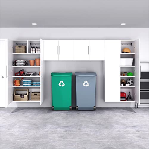 HangUps Upper Storage Cabinet - Sleek 36" Wall-Mounted Solution in Classic White Finish Prepac