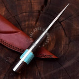 Custom Handmade Kiridashi Knife,Professional Razor Sharp Hand Forged Japanese Stainless Steel Blade Hammered Pattern for Woodworking, Marking, Wood Steel Craft