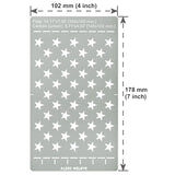 Aleks Melnyk No.429 Metal Stencil, American Flag 50 Star Stencil, Canton, Small Stencil, 1 PC, Template for Wood Burning, Engraving, Crafting, Aleks Melnyk