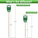 Dr.meter Soil Moisture Meter Tester for Plants, Long Probe Hygrometer Moisture Sensor for Houseplants Indoor Outdoor Garden Lawn Use - Plant Water Dr.meter