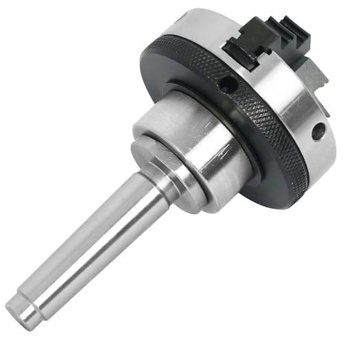 HAowosi 3 inch 3 jaw Wood Lathe Chuck With MT-1 and MT-2 Arbor Shank,Self-Centering Lathe Chucks for Woodturning with 1 x 8TPI Thread,for Woodworking HAowosi