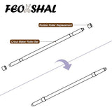 Rubber Roller Replacement Compatible with Cricut Maker/Maker 3, Mat Guide Rubbers for Cricut Repair Accessories FEOXSHAL