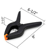 Tueascallk 9" Heavy Duty Nylon Spring Clamps, Woodworking Clamp, for Home Improvement and Photography Projects, The Maximum Opening of the Jaw is Tueascallk