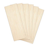 CRAFTIFF Balsa Wood Sheets Unfinished Thin Wood Pieces for Crafts 1/16 Thick 12"x4" - Pack of 6 (12"x4", Pack of 6) Craftiff