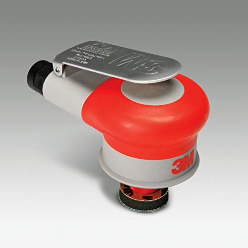 Cubitron II 3M Mini Random Orbital Nib Sander - Pneumatic Palm Sander - For Automotive Paint Repair - Air Powered Tool - 1.25", 3/16 " Orbit - 20244 Cubitron II