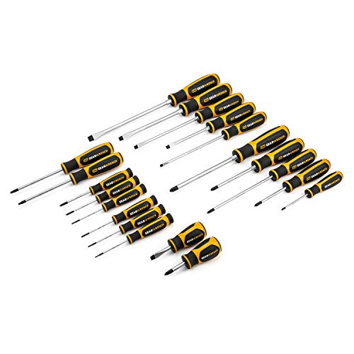 GEARWRENCH 20 Pc. Phillips/Slotted/Torx Dual Material Screwdriver Set - 80066H GEARWRENCH