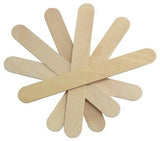 Tachibelle 100 Piece Jumbo Craft Sticks, Premium Wood for Building, Mixing, and Creating Craft Projects Tachibelle