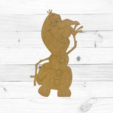 Magical Snowman, Christmas Shapes, Kid's Craft, Unfinished Wood Cutout, Paint by Line Build-A-Cross