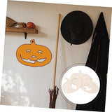 STOBOK 12 Pcs Pumpkin Chips Unfinished Pumpkin Cutout Kids DIY Painting Kit for Christmas Hanging Decors Pumpkin Cutting Board Nativity Ornaments for STOBOK