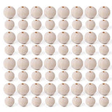 Foraineam 600 Pieces 20mm and 16mm Wood Beads Unfinished Natural Wooden Loose Beads Round Ball Wood Spacer Beads for Crafts DIY Jewelry Making Foraineam