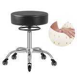 Mineloff Rolling Stool with Wheels 400lbs Weight Capacity,Heavy Duty Lash Chair Adjustable for Tatoo Lab Massage Salon Spa Drafting Nail Teach,360 Mineloff