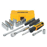 DEWALT Mechanics Tool Set, 1/4 Inch Drive, SAE and Metric, 50 Piece (DWMT81610T) DEWALT