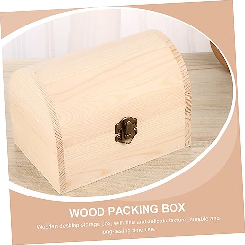 VOSAREA 3pcs Boxes Wooden Box Craft Storage Jewelry Organizer Tray Strawberry Decor Unfinished Wooden Jewelry Case Diy Wooden Handmade Gifts Jewelry VOSAREA