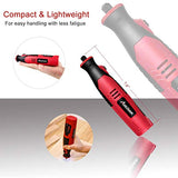 AVID POWER Cordless Rotary Tool 2.0 Ah 8V Rechargeable Rotary Tool, 4 Front LED Lights, 5 Speeds, 60 Pcs Rotary Tool Accessories with Bag for AVID POWER