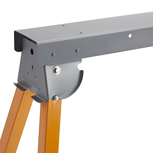 Bora Portamate All Steel Folding Sawhorse PM-3300 33" Tall Fold-Up Heavy Duty Saw Horse. Fully Assembled, 500 Lb. Capacity & Quickly Folds Up For Bora