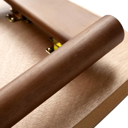 Wood Folding Coffee Table Space Saving Side Table (Walnut)
