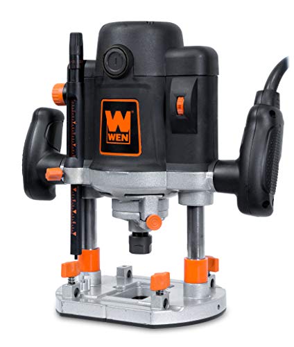 WEN RT6033 15-Amp Variable Speed Plunge Woodworking Router Kit with Carrying Case & Edge Guide WEN