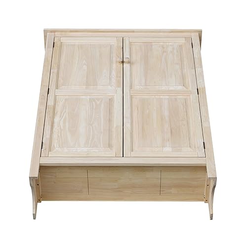 IC International Concepts Double Jelly Cupboard-51 H Cupboard, 51-Inch, Unfinished - WoodArtSupply