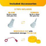 FastCap 16oz Glue Bottle, with 2-Chamber No-Drip System. Each Bottle Comes with 2 Replaceable Tips. FastCap
