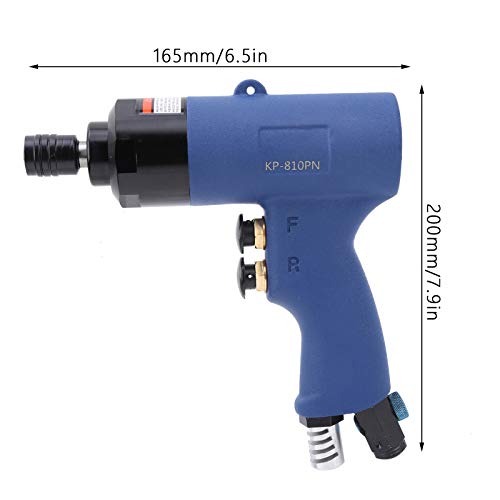 Pneumatic Air Screwdriver Impact Tapping Gun with Seesaw CW and CCW Switch and Double Hammer Strike Structure(Japanese air nozzle) - WoodArtSupply