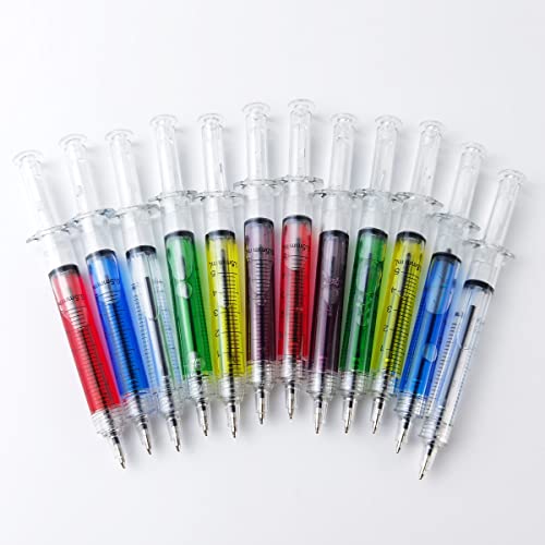 YOOHUA 36PCS Syringe Pens, Retractable Fun Multi Color Novelty Pen for Nurses, Nursing Student School Supplies, Birthdays, Stocking Stuffers and - WoodArtSupply