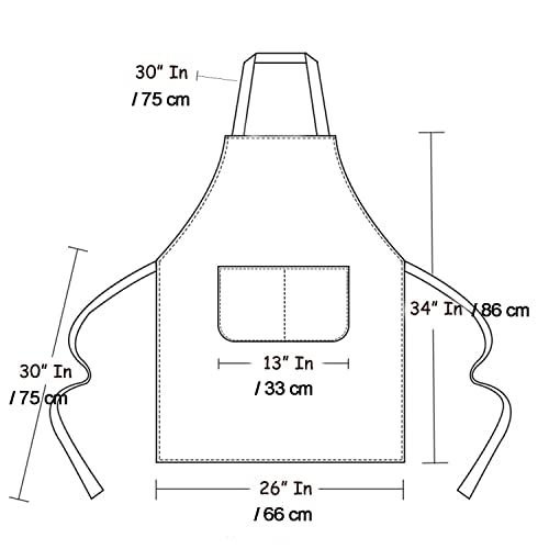 MORNITE Art Aprons for Painting Pottery Ceramics, Mens Women Kitchen Cooking Aprons Waterproof Green