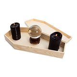 Creative Hobbies Large 18 Inch Halloween Coffin Box - Fillable Hinged Box for Halloween Décor, Party Favor, Goth, Doll Coffin, Coffin Ring Box, Pet Creative Hobbies