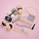 Craft Crush Latched Wall Hanging Craft Kit - DIY Kits for Home Decor - Includes Latch Hook, Braiding & Weaving Tools - Art & Craft Activity for Craft Crush