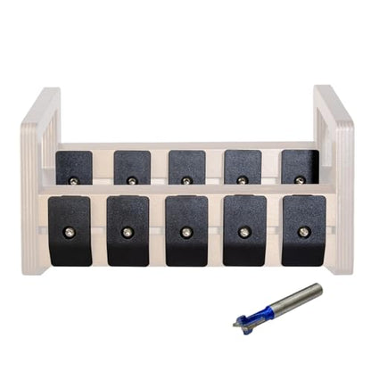 O'SKOOL Modular Chisel Rack DIY Kit, Chisel Holder Kit for Gouges, Screwdrivers, Planer blades, files -10 Pack - WoodArtSupply