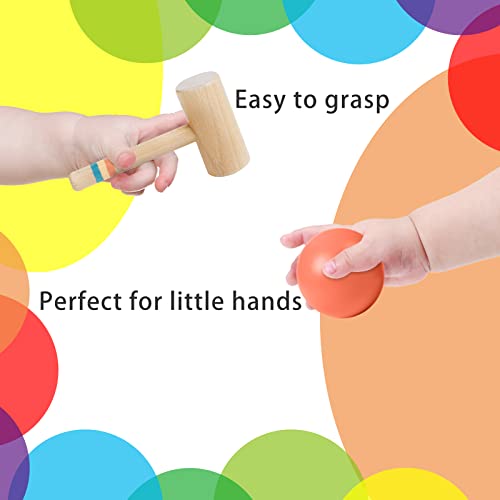 Twefex Montessori Ball Tracker, Award Winning Durable Pound A Ball Drop Toy, Early Developmental Montessori Toys, Wooden Toys for Toddlers 1-3 Year Twefex