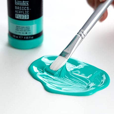Liquitex BASICS Acrylic Fluid Paint, 12 x 118ml (4-oz.) Bottle Set Liquitex