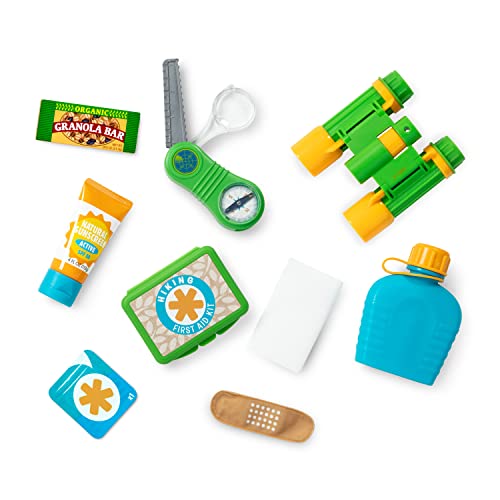 Melissa & Doug Let’s Explore Hiking Play Set – 23 Pieces Toddler Nature Toys, Hiking Toys for Kids Ages 3+ Melissa & Doug