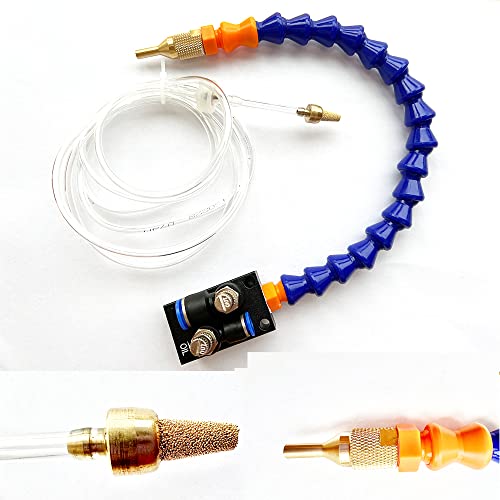 BACHIN Upgrade Version Mist Coolant Lubrication Spray System for Metal Cutting Engraving Cooling Sprayer Machine for Air Pipe CNC Lathe Milling Drill BACHIN