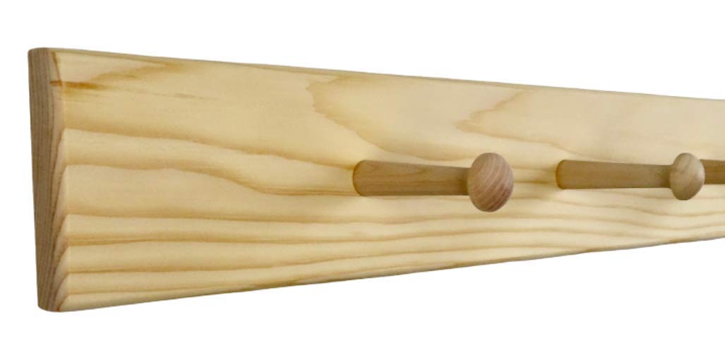 36" Shaker Peg Rack Unfinished Generic