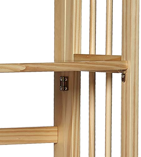 Casual Home 3-Shelf Folding Stackable Bookcase (27.5" Wide)-Natural Casual Home