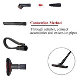 MZY LLC Set of 8 Vacuum Attachments for Shop Vac Accessories 1 7/8" to 1" Vacuum Hose Adapter 1 1/4" Vacuum Floor Brush 1 1/4" Vacuum Brush Flexible MZY LLC