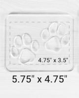 Double Paw Print Router Template, Router Inlay Template,Woodworking Router Template Tracing Guide (5.75" x 4.75") Yuxuanish