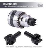 Lathe Thimble,30mm Wood Lathe Turning Spur Cup Center,Thimble Drill Bit Live Center,Mini Lathe Machine Drill Chuck, Plum Blossom Thimble Drill Bit Fawcotu