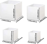4 Pack Square Resin Molds - 4 Sizes Cube Silicone Casting Molds for DIY Art Resin Candle Soap Making Sakola