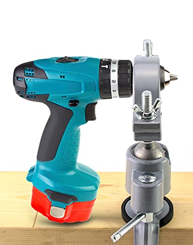 QWORK Bench Clamp Vise, 360 Degree Universal Electric Drill Stand Grinder Holder Bracket for Jewelry Making, Table Electric Drill Household QWORK